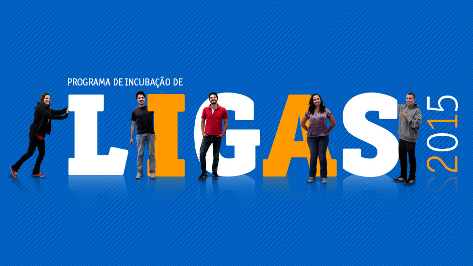 Jovens ao lado da palavra ligas