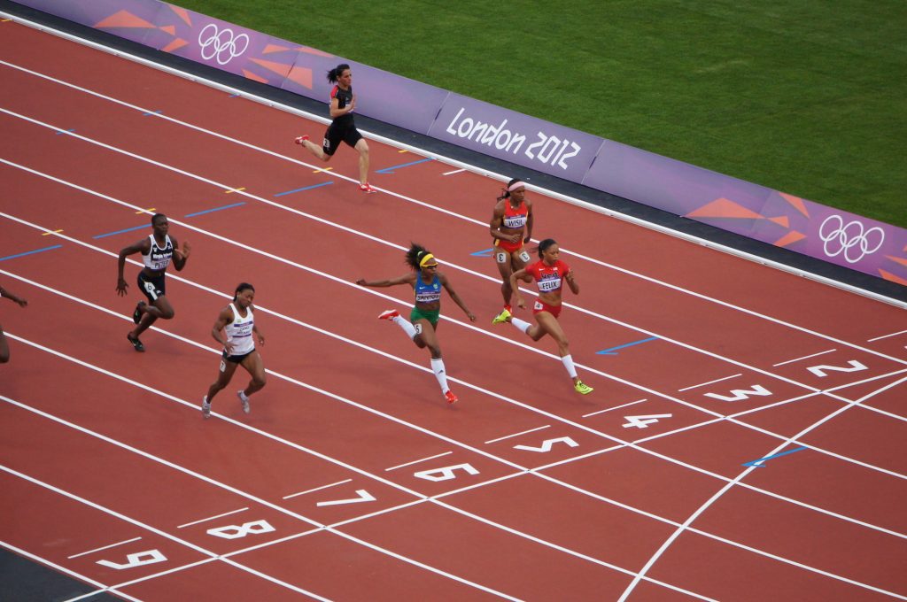 Mulheres em prova de Atletismo nas Olimpíadas
